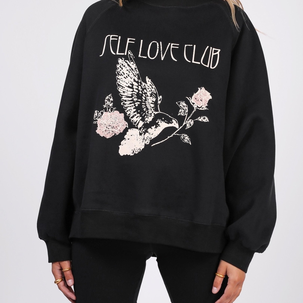 Brunette The Label Self Love Club Sweatshirt